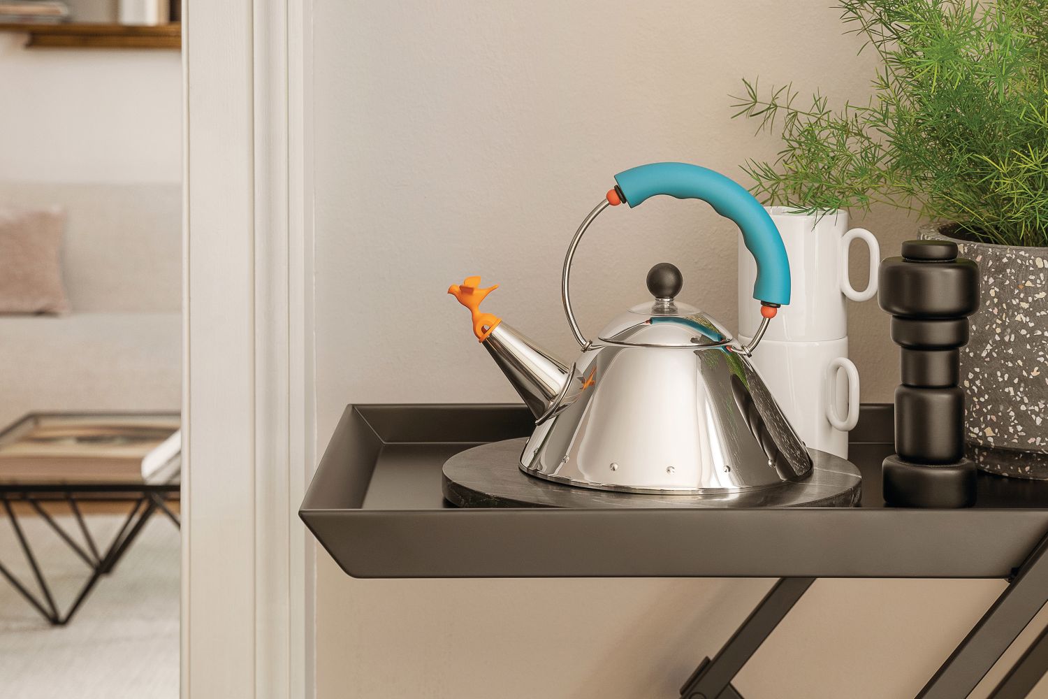9093/1 LAZ Kettle Blue Alessi SINGLE PIECES