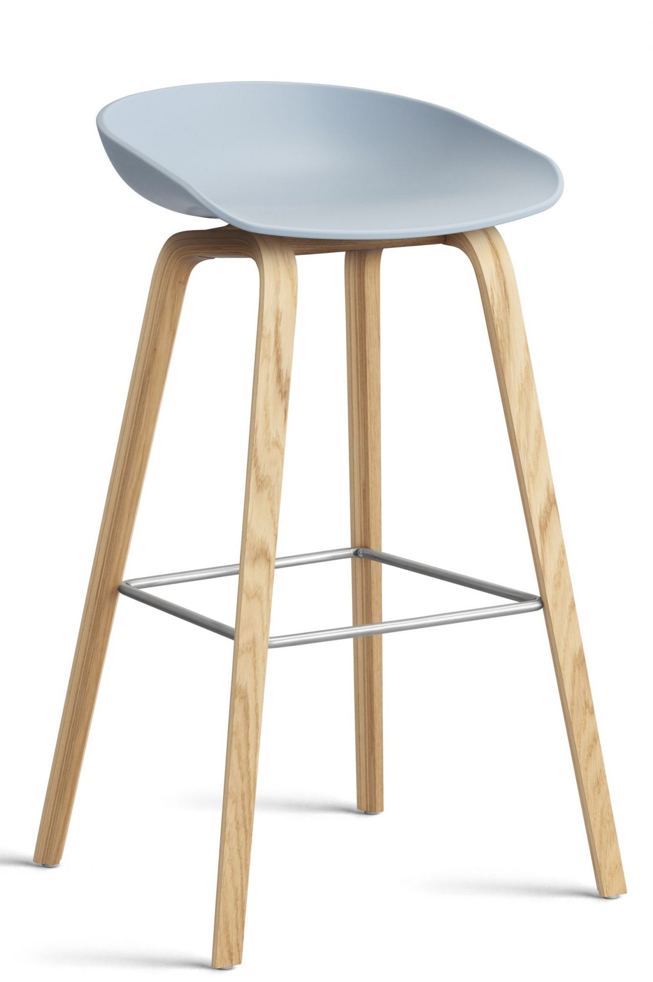 About a Stool AAS32 / AAS 32 Bar stool High Hay water-based lacquer - Slate blue About a Stool AAS32 / AAS 32 Bar stool High Hay water-based lacquer - Slate blue