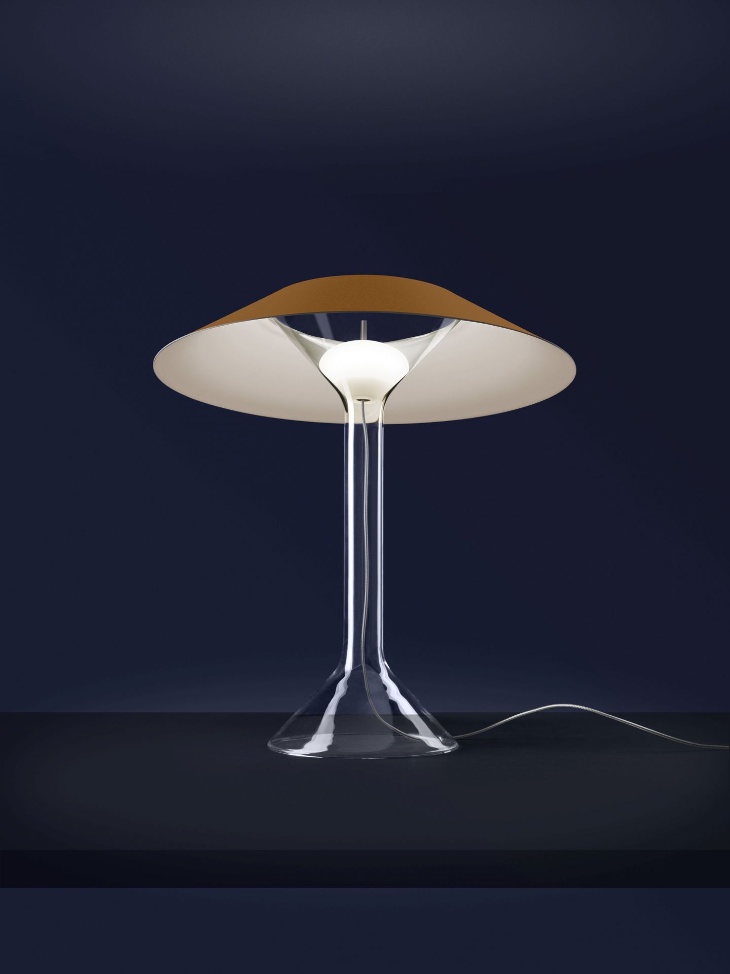 Chapeaux Table lamp Metal dark red Foscarini