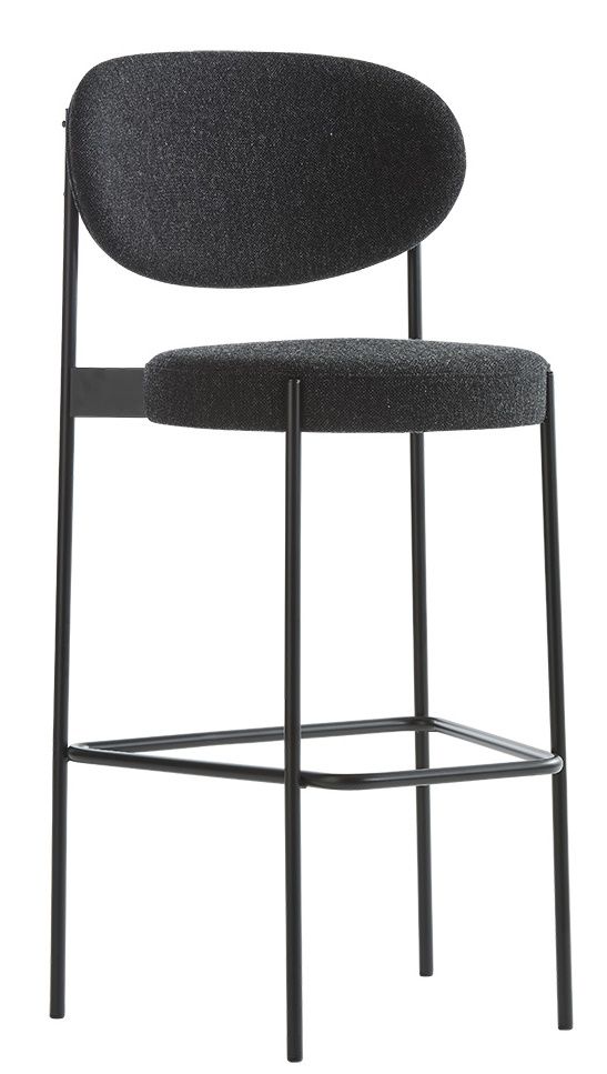 Series 430 Bar Stool Bar stool 75 cm BLACK / REMIX 123 Verpan SINGLE PIECES