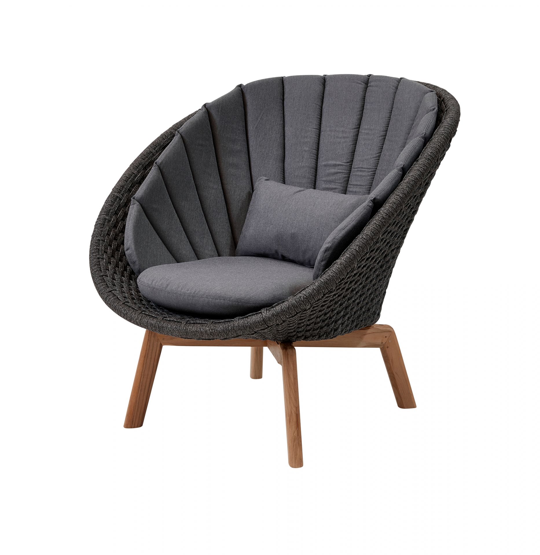 Peacock Outdoor Cushion for Lounge chair Cane-Line gray