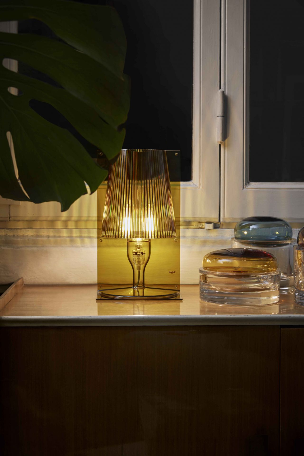 Take Table lamp Kartell crystal clear
