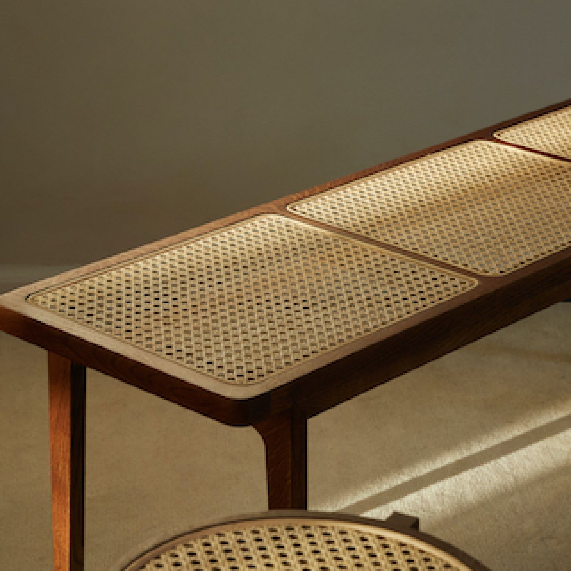 Le Roi Bench Dark Smoked Oak NORR11