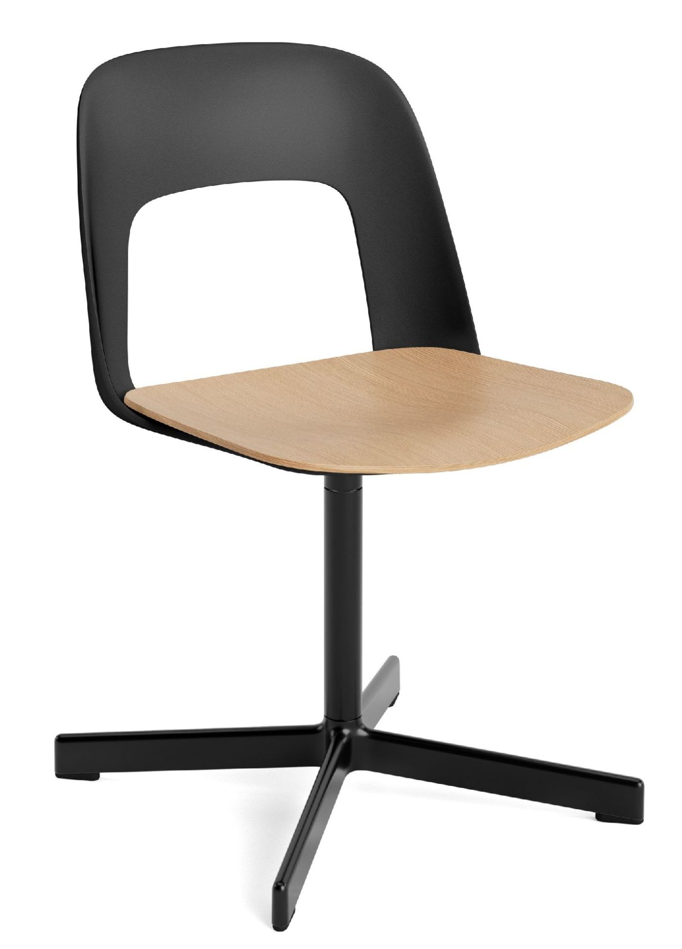 Layout Side Chair 132 4-star swivel base chair Hay 
