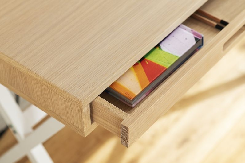 Hyppolite Secretary White Frame Hartô