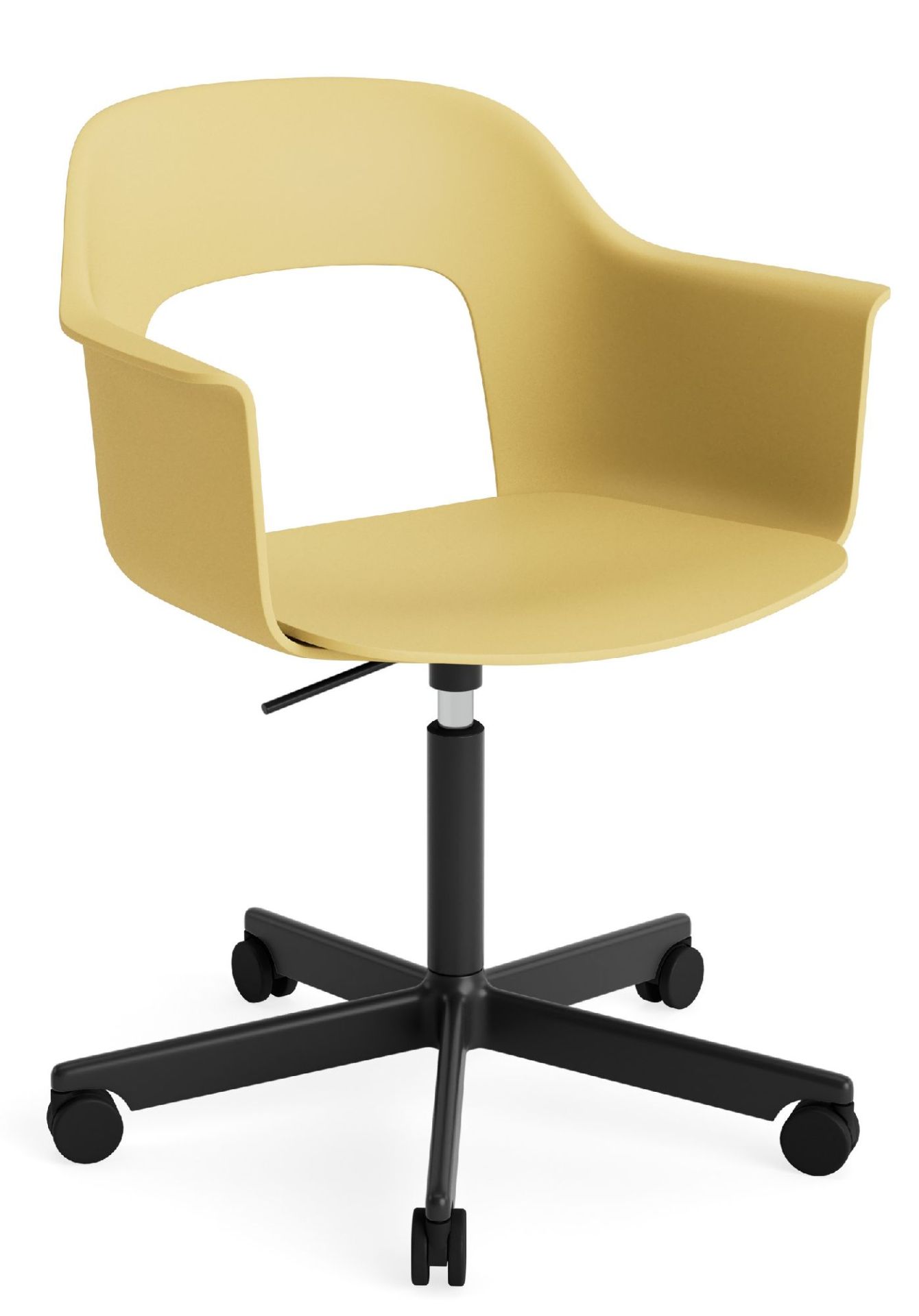 Layout Armchair 241 Armchair 5-star base swivel mechanism with gas spring Hay 