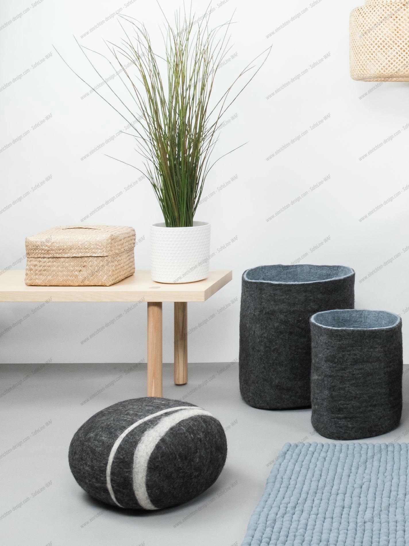 Felt basket L Hugo myfelt