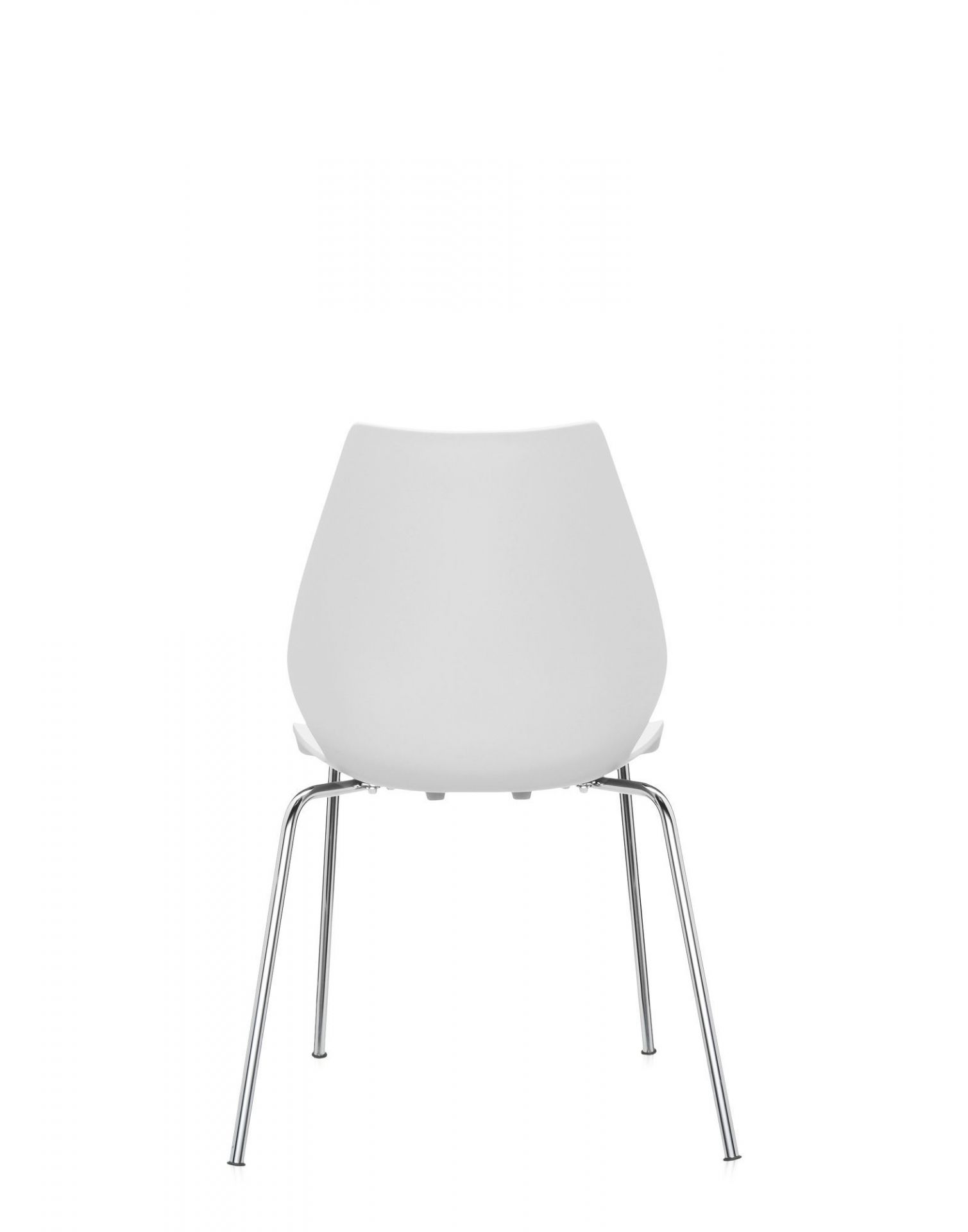 Maui Chair without Armrests Kartell zinc white