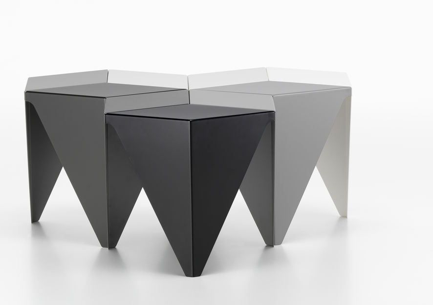 Prismatic Table side table, geometric design, Vitra