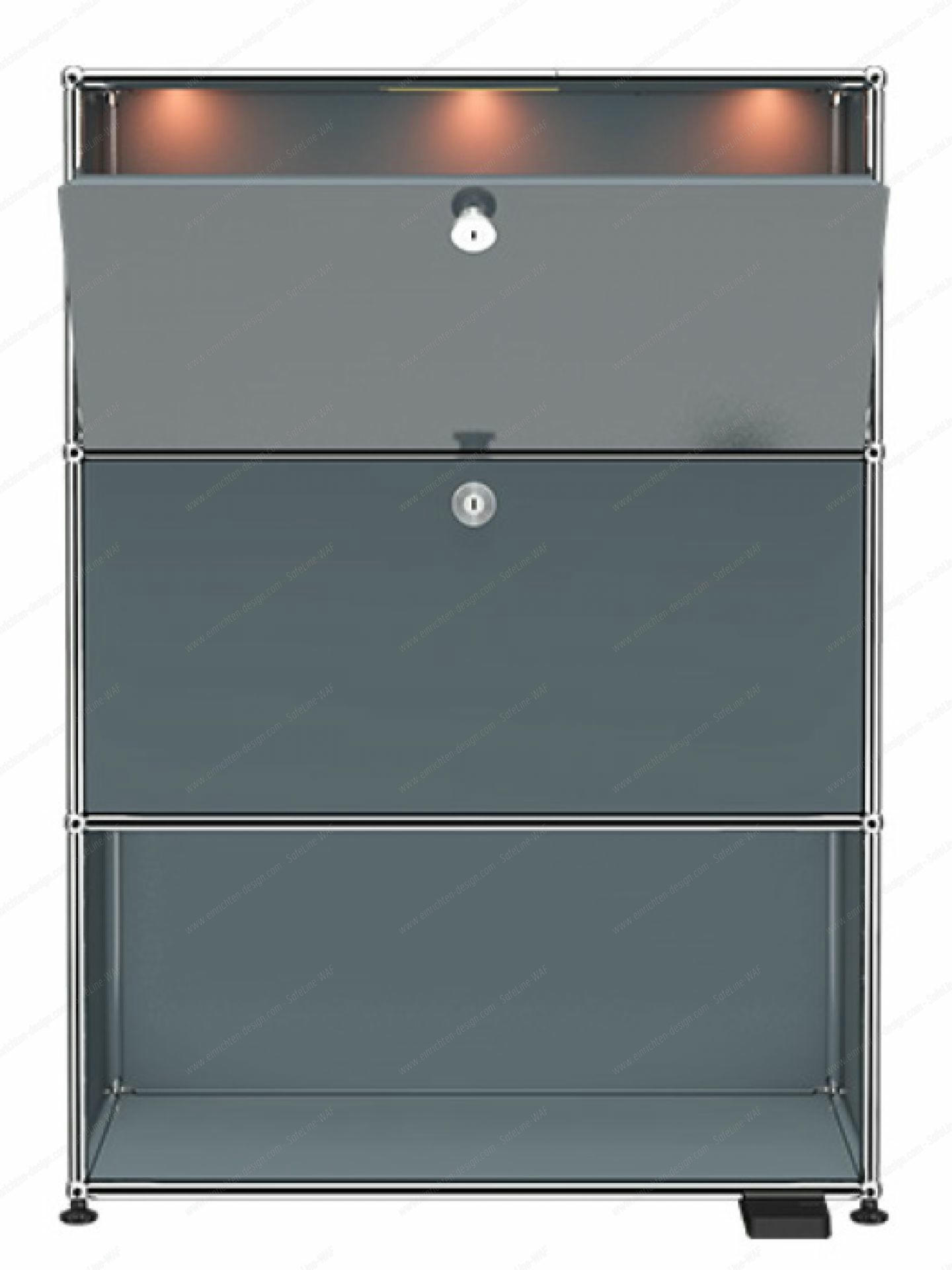 USM Haller E Highboard Medium grey