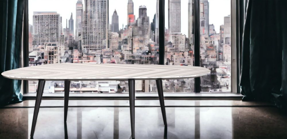 2318 Tweed Marble Dining Table W 250 cm Zanotta