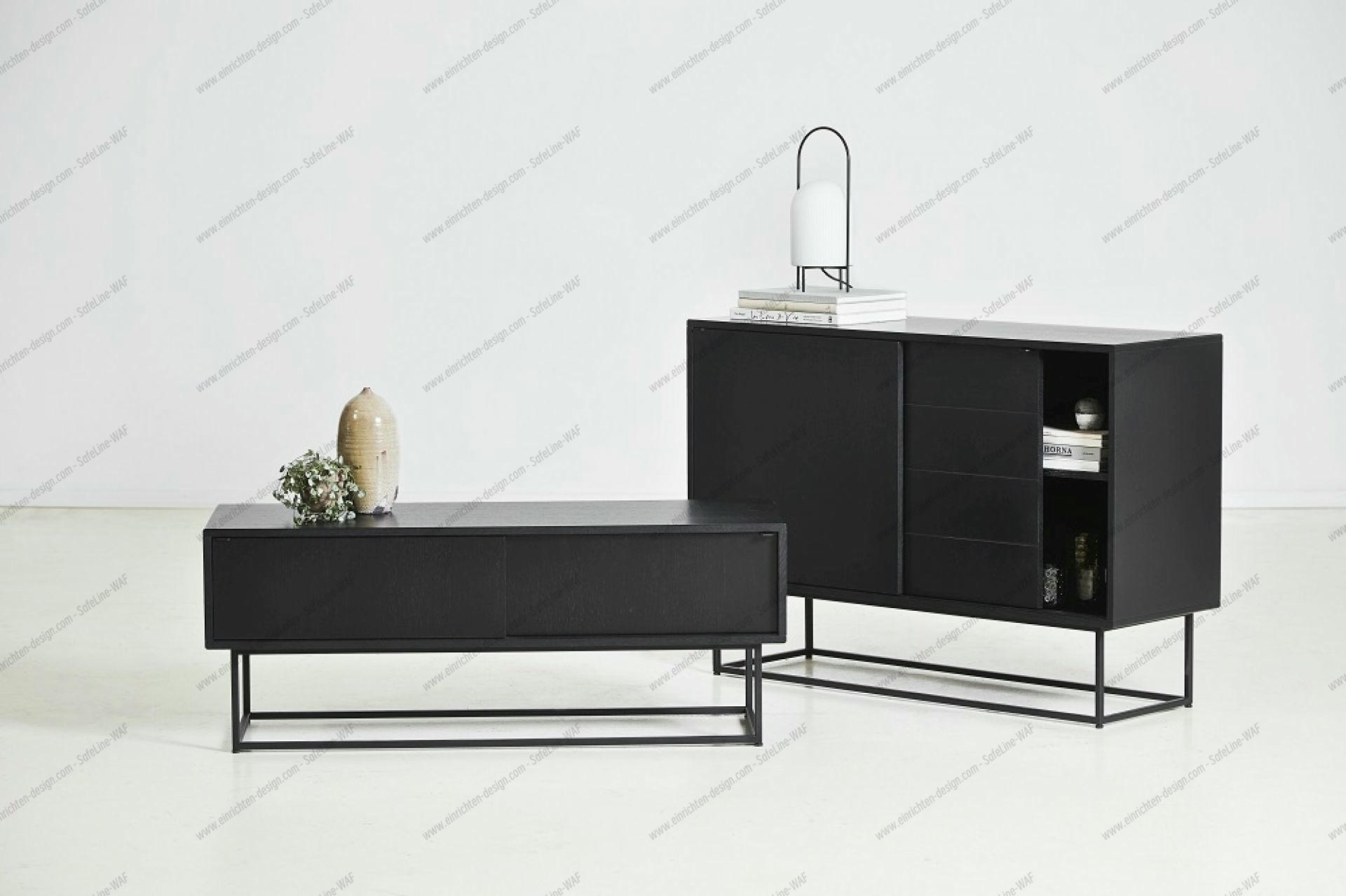 Virka Sideboard low Woud black