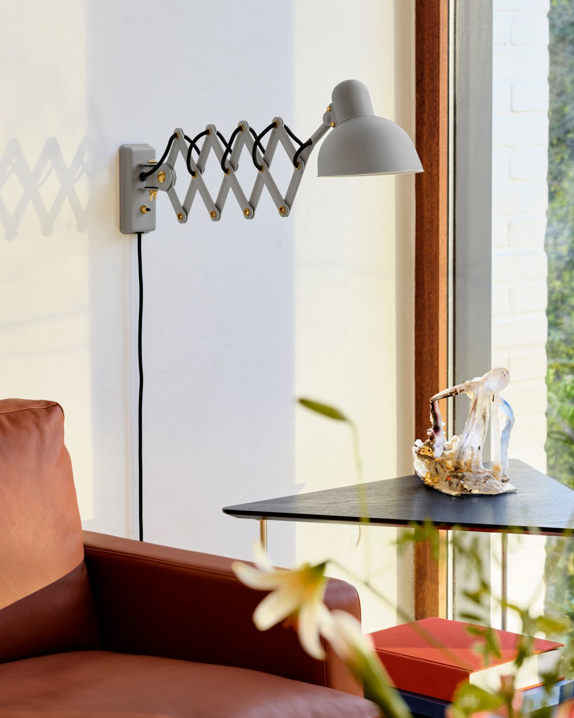 6718 Extendible wall lamp KAISER idell Fritz Hansen Easy grey