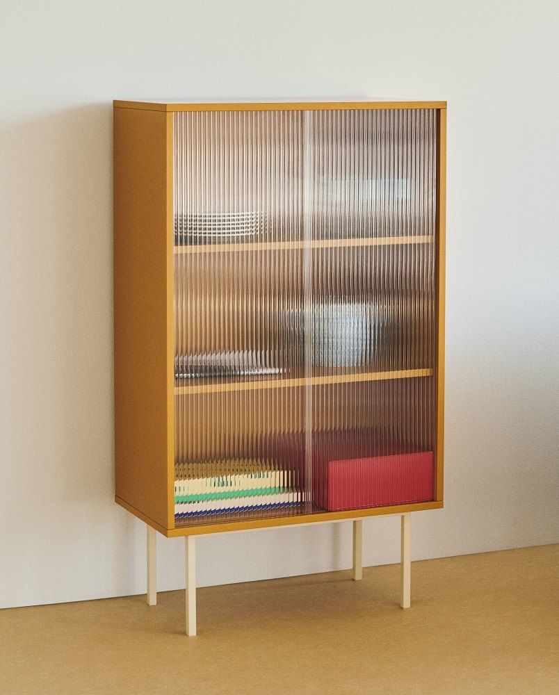 Colour Cabinet Tall Hay Yellow