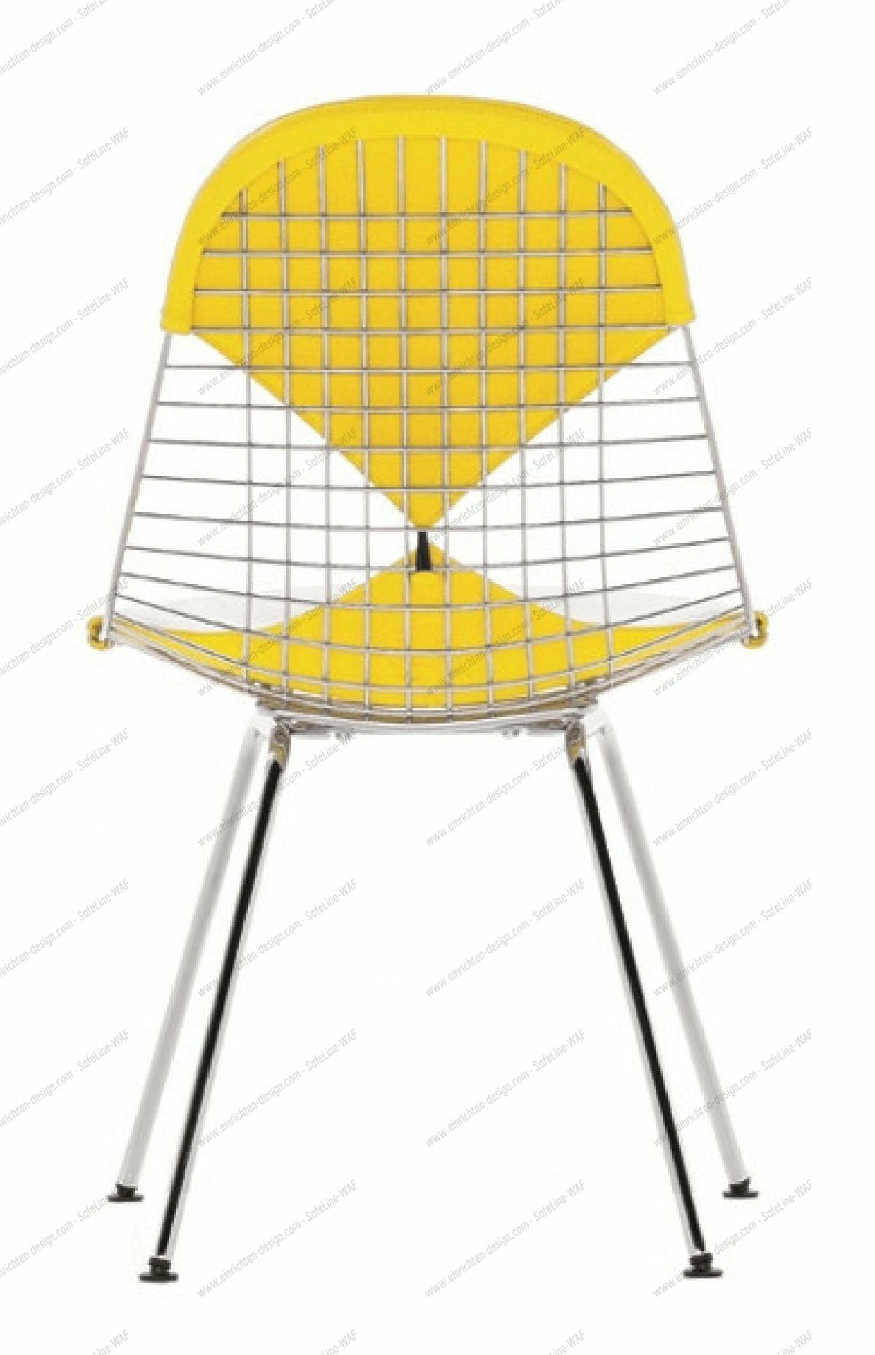 DKX-2 Wire Chair Chair with Seat and Back Upholstery Vitra