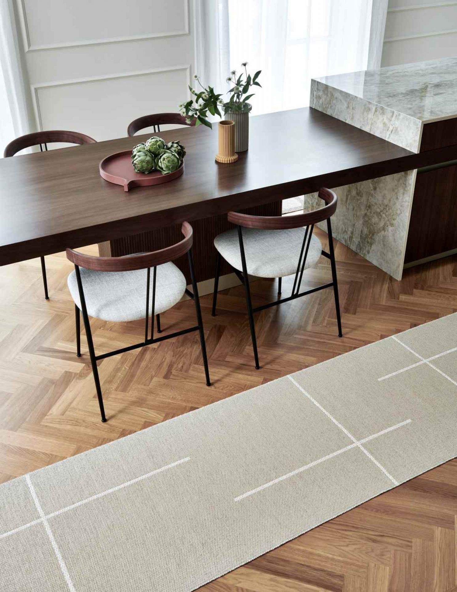 Fred Synthetic rug 70 x 270 cm Pappelina