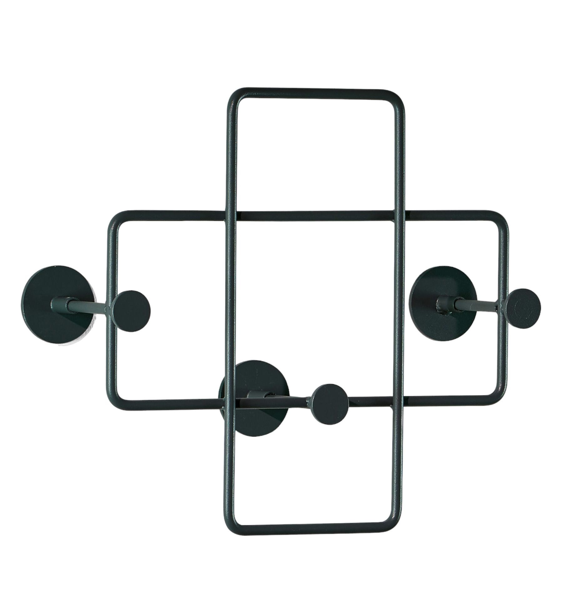 Bazar wall coat rack small black Richard Lampert