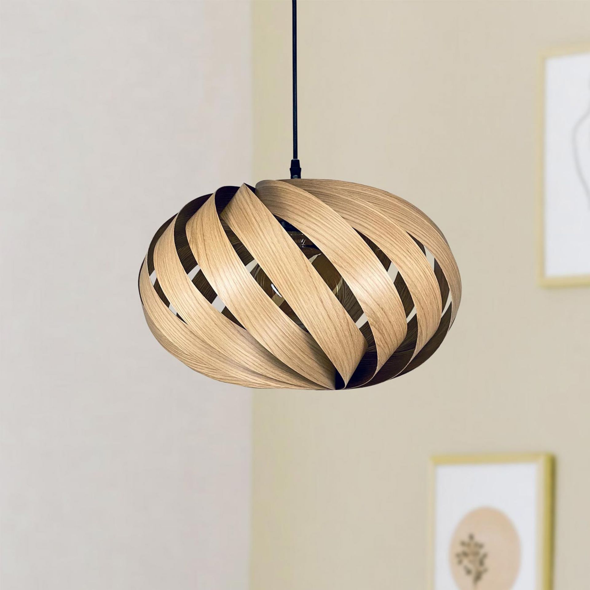 Serentia Pendant lamp Oak Ø45 cm Gofurnit