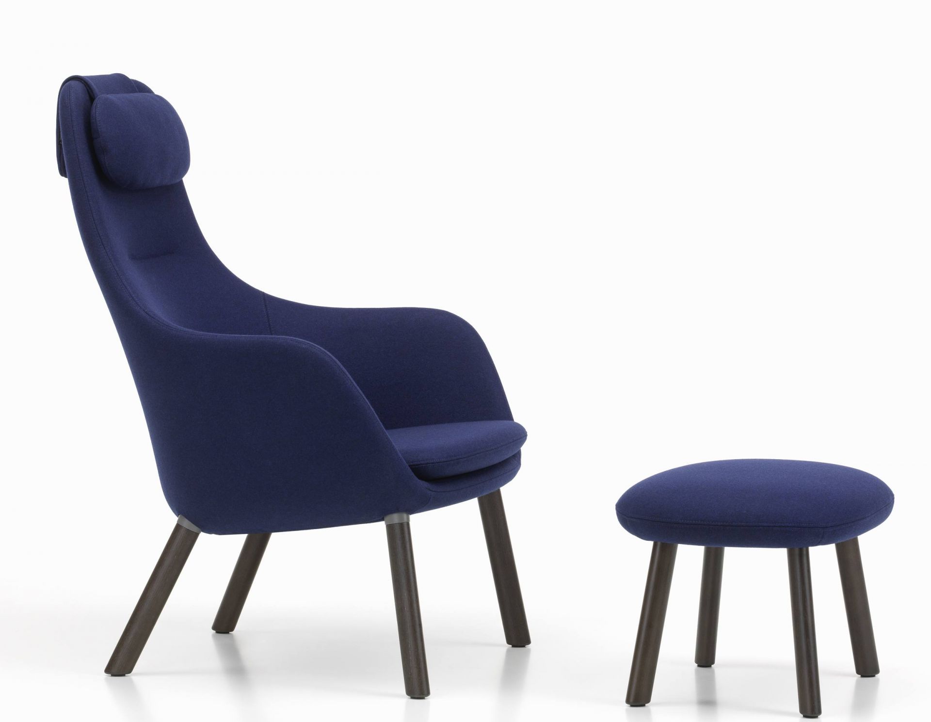 Hal Lounge Chair Armchair + Ottoman Seat Cushion loose Vitra  