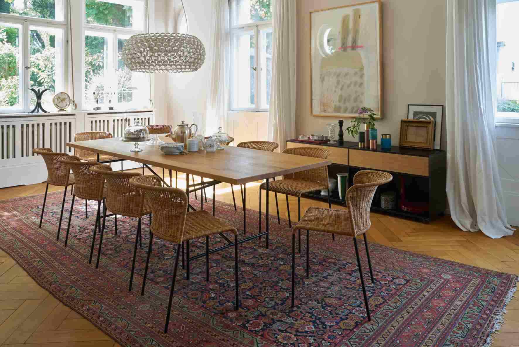 Eiermann 2 dining table indoor / outdoor complete Richard Lampert  