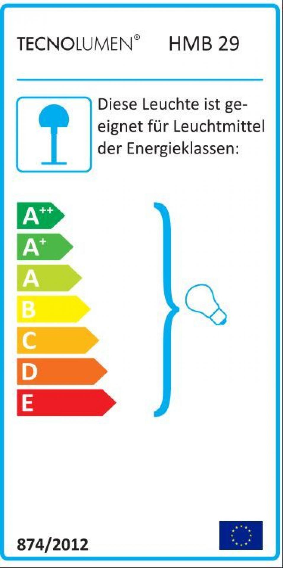 HMB 29 / HMB29 Pendant Lamp with Glass ball Tecnolumen 40 cm 