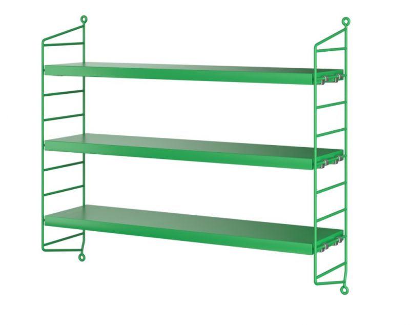 String Pocket Shelf GREEN - GREEN String Furniture EXHIBITION PIECE