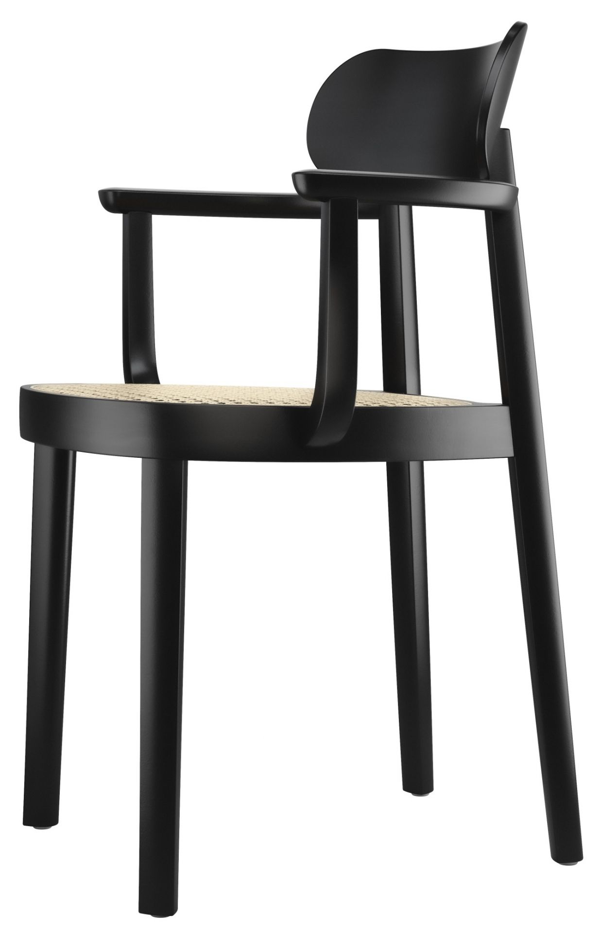 Wooden chair with Armrests 118F / 118 F Thonet
