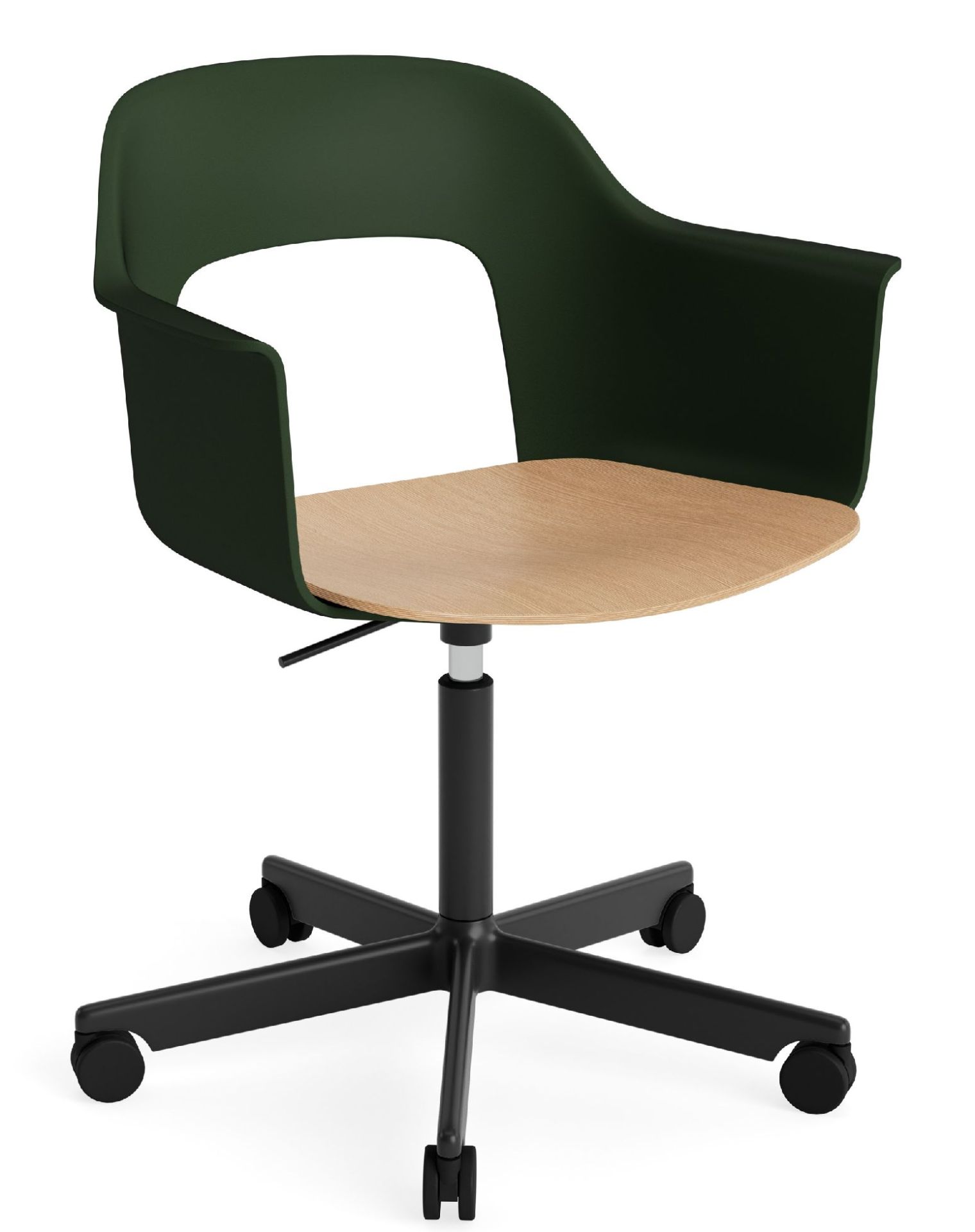 Layout Armchair 242 Armchair 4-star base gas lift with swivel function Hay
