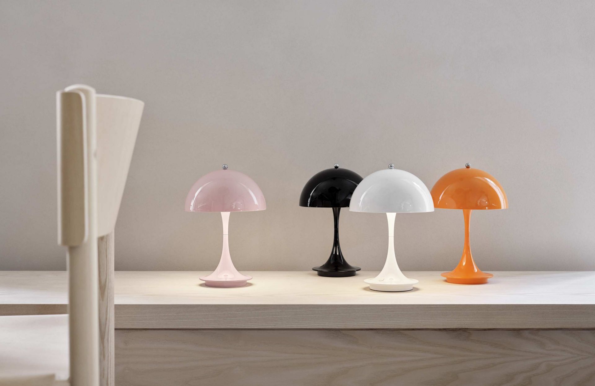 Panthella 160 Portable LED Table lamp Indoor/Outdoor Louis Poulsen Steel white SINGLE PIECES