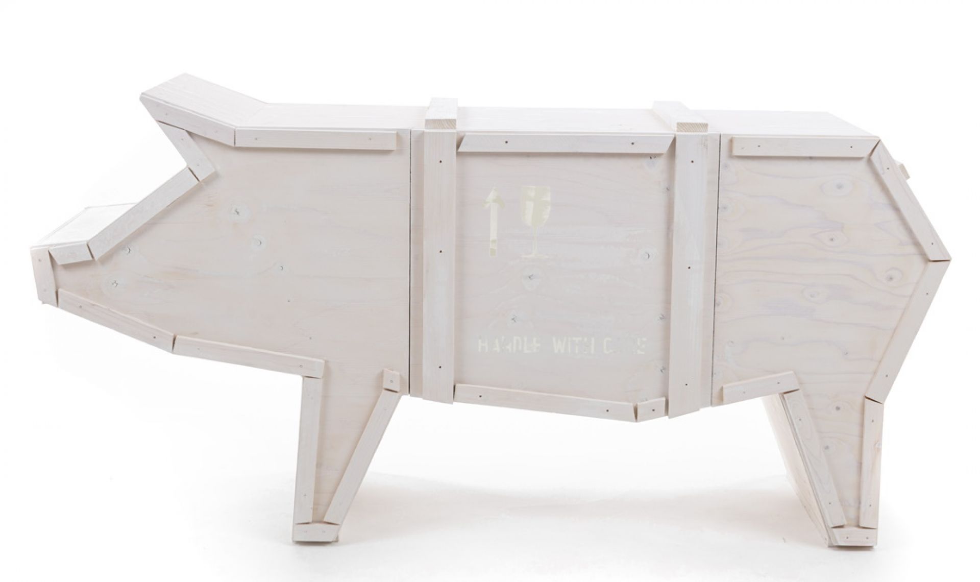 Sending Animals 2.0 Pig cupboard white Seletti