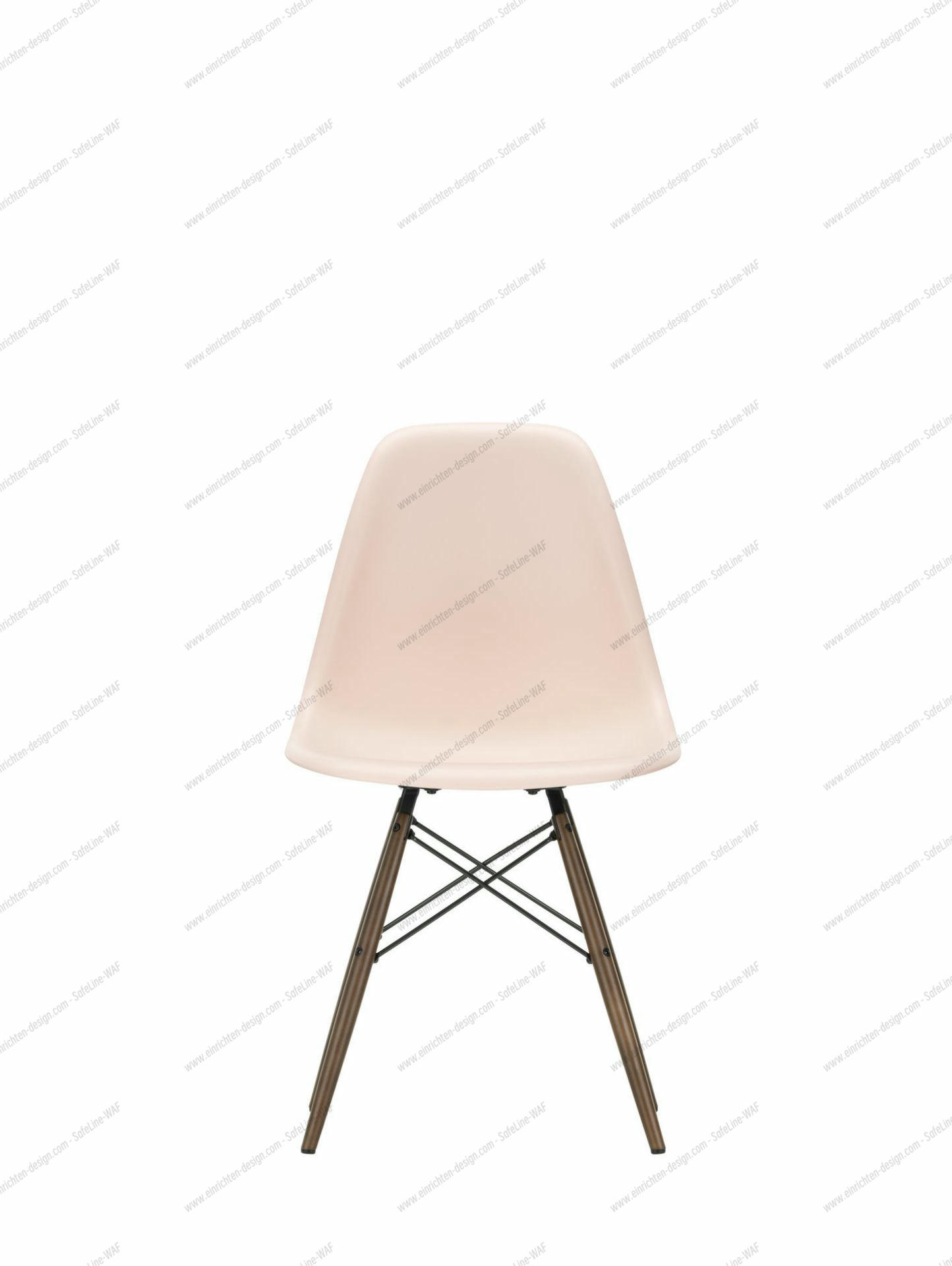 Eames Plastic Side Chair DSW Chair Vitra Maple yellowish-Deep black