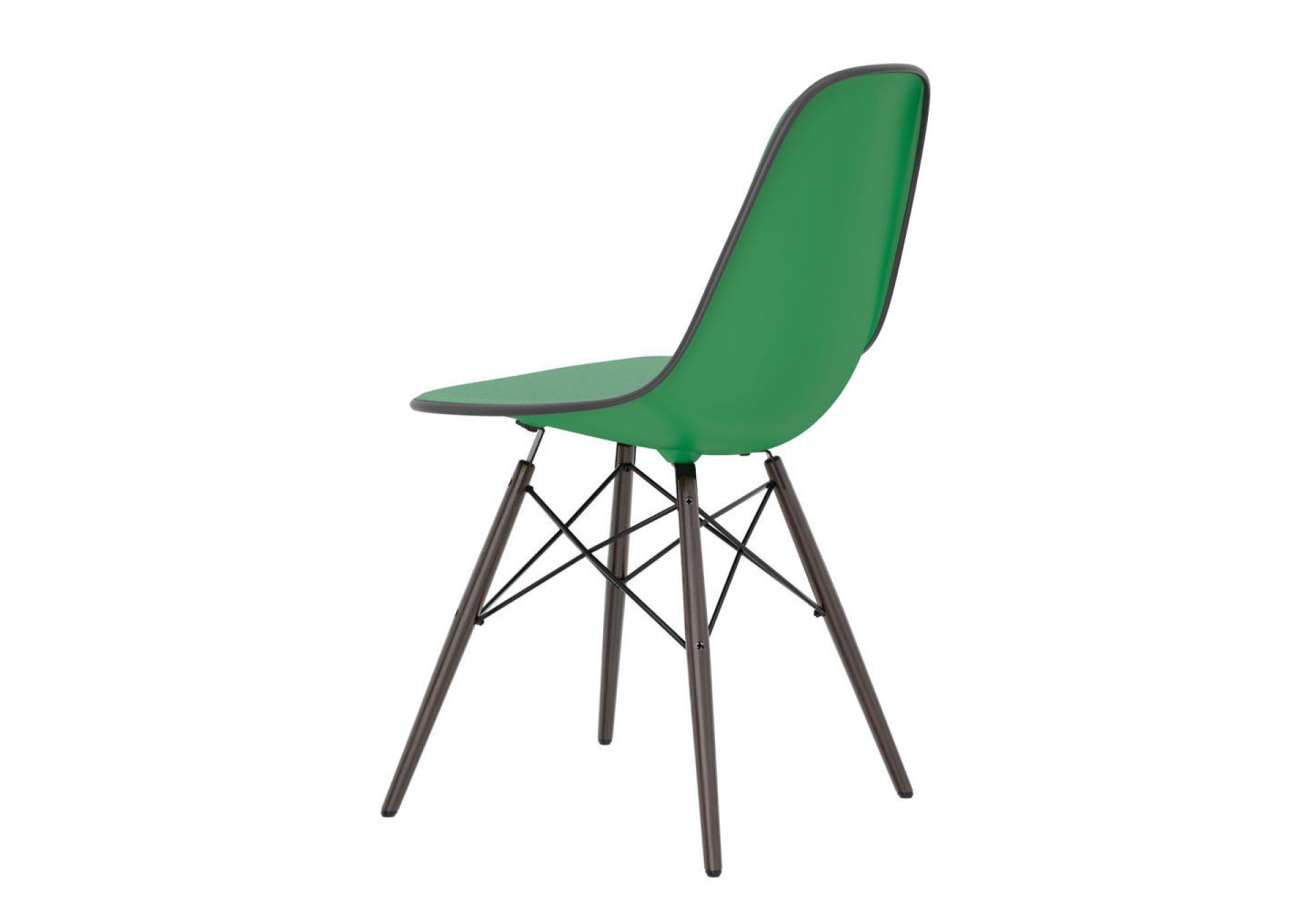 Eames Plastic Side Chair DSW Chair fully upholstered Vitra