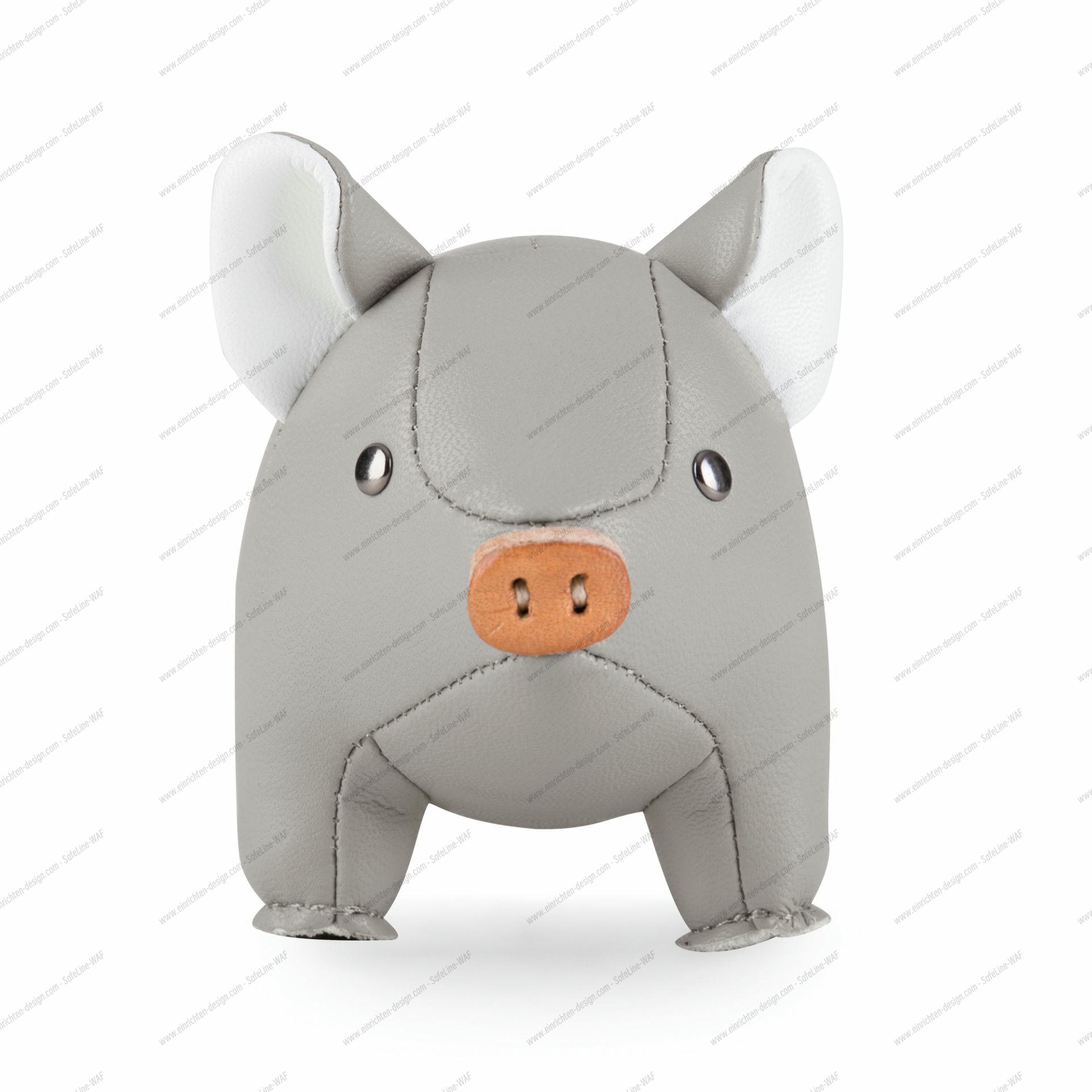 Paperweight Classic Pig Grey/White Züny