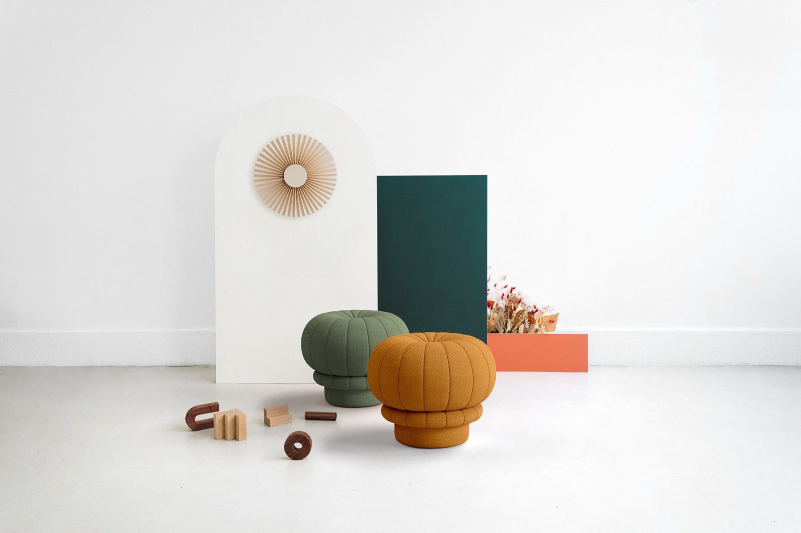 Claudie pouf stool Hartô