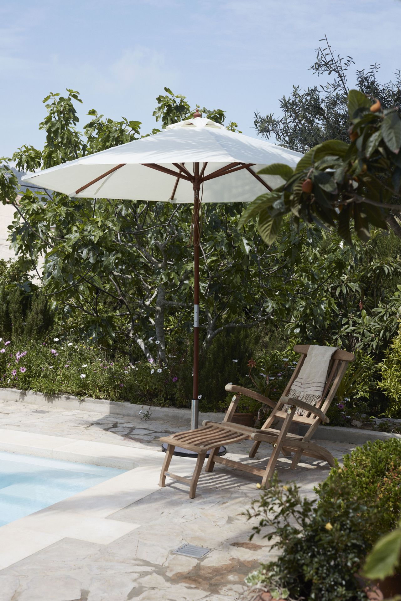Steamer Deck Chair Outdoor Skagerak by Fritz Hansen
