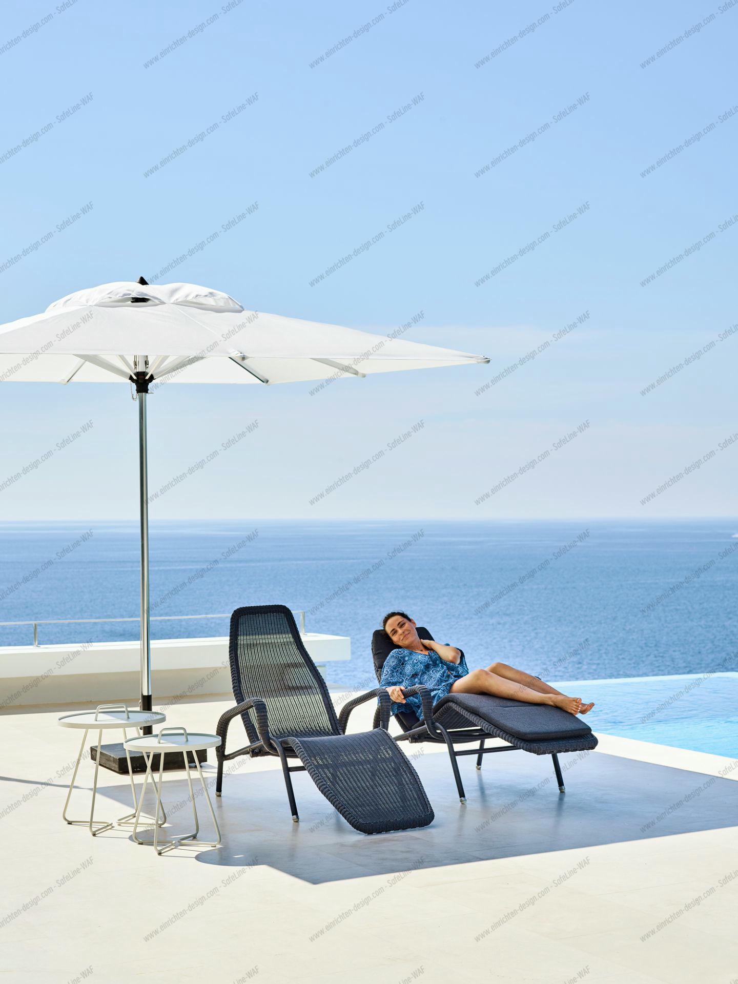 Sunrise Outdoor Sun lounger stackable Cane-Line