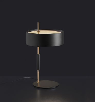 1953 Table Lamp Gold Black Oluce