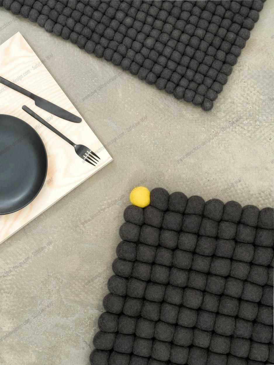 Big One Rectangular Felt carpet 180 x 260 cm myfelt Anthracite