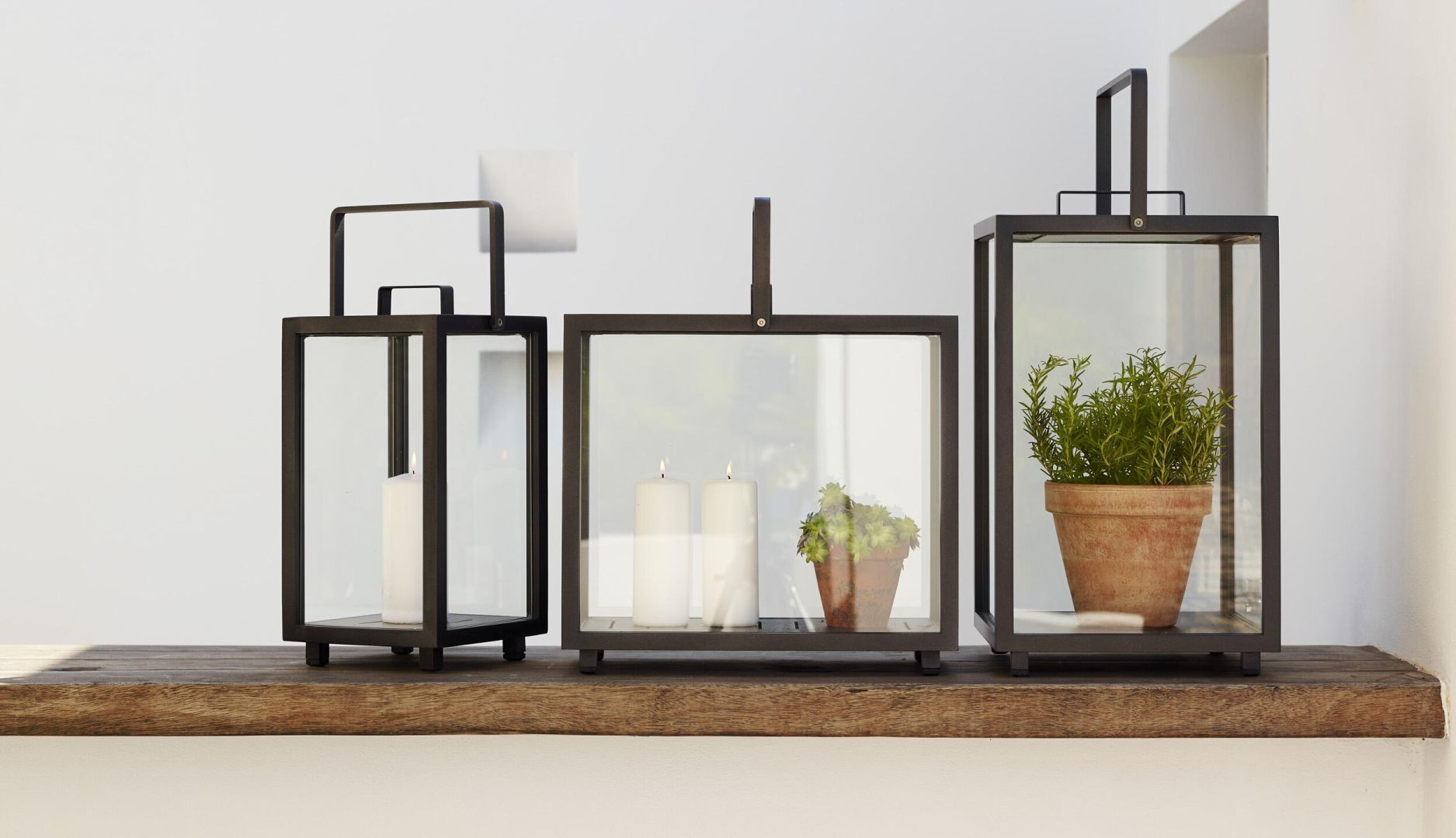 Lighthouse Lantern Rectangular Teak Cane-Line