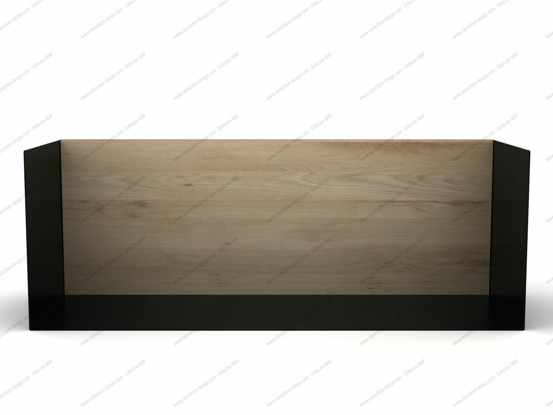 U Shelf shelf L black oak Ethnicraft
