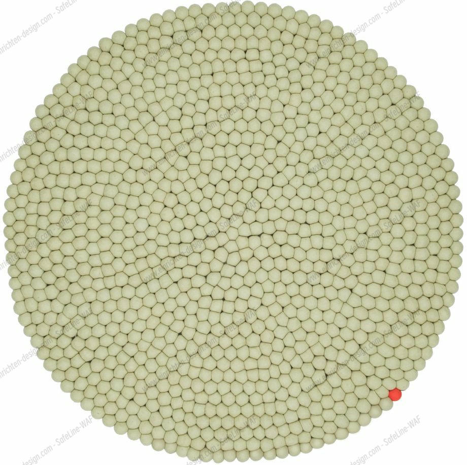 Big One Round Felt carpet Ø 160 cm myfelt Green beige