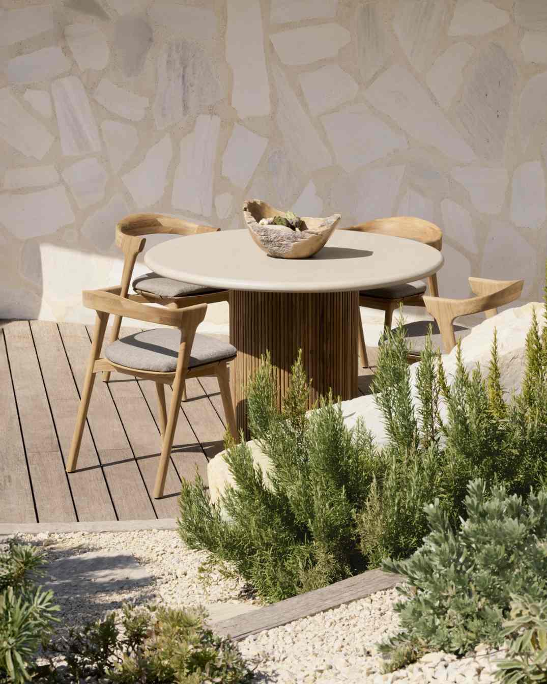 Roller Max outdoor dining table Ethnicraft