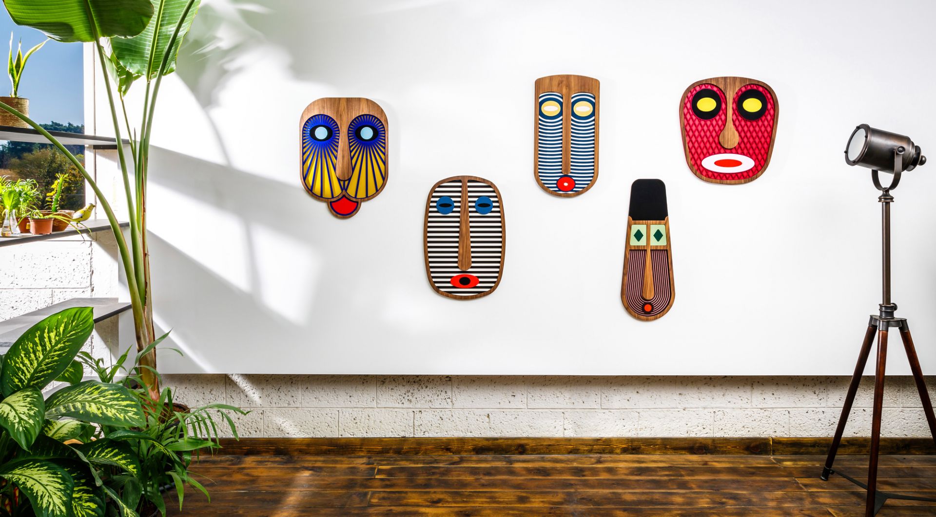 Modern African Mask #4 Wall Decoration Umasqu SINGLE PIECES