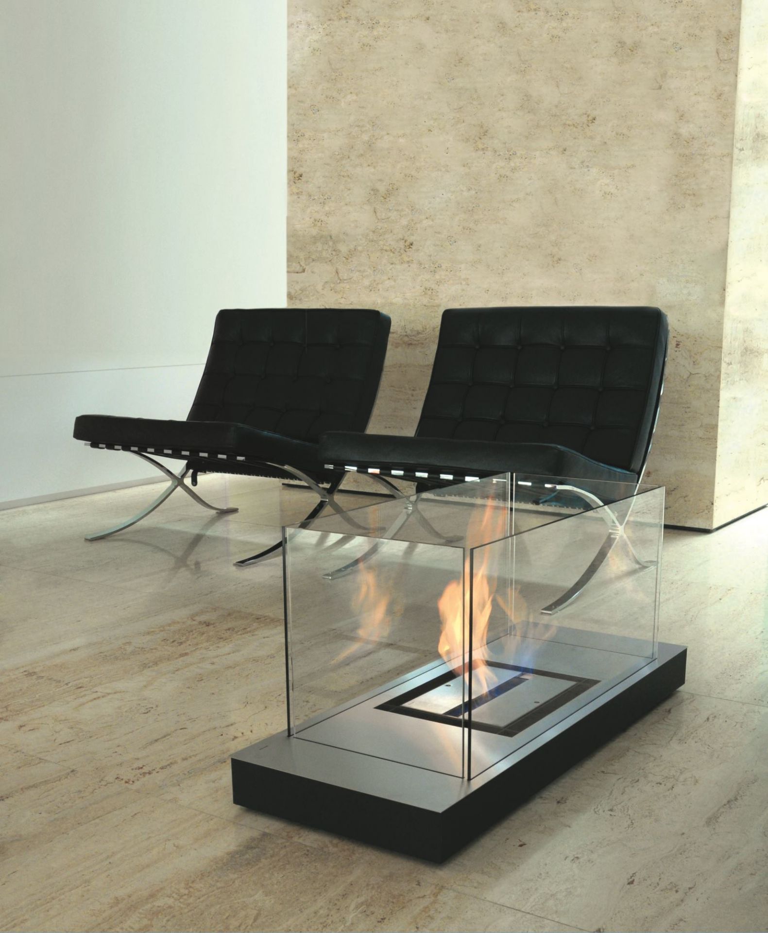 Uni Flame Ethanol Fireplace Radius