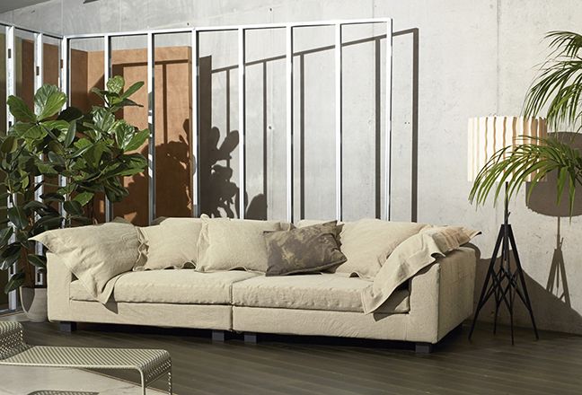 Nebula Nine Sofa 280x110 cm 3 seater sofa Moroso Diesel Fibres - Indigo blue