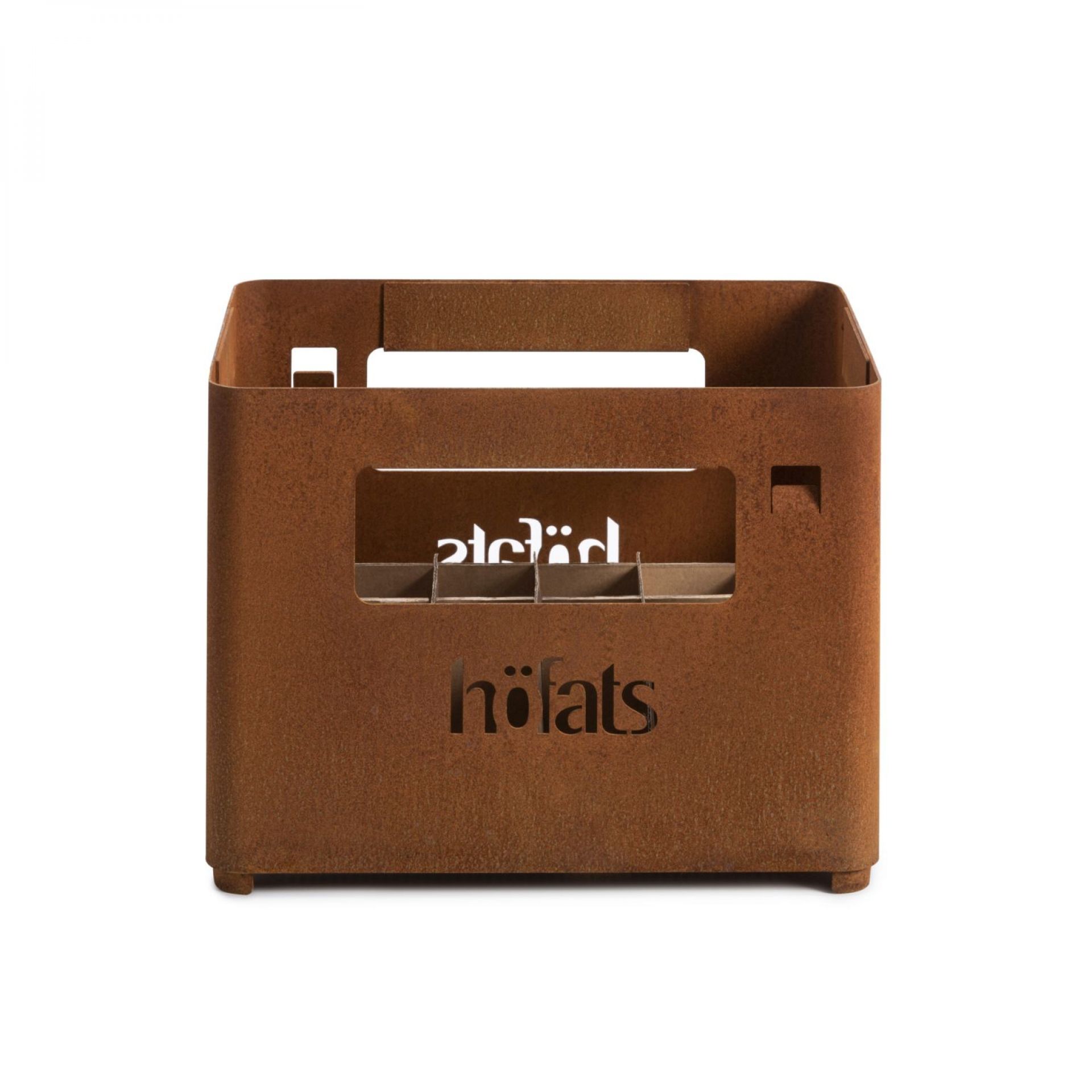 Beer Box fire basket and cup holder rusty höfats SINGLE PIECES