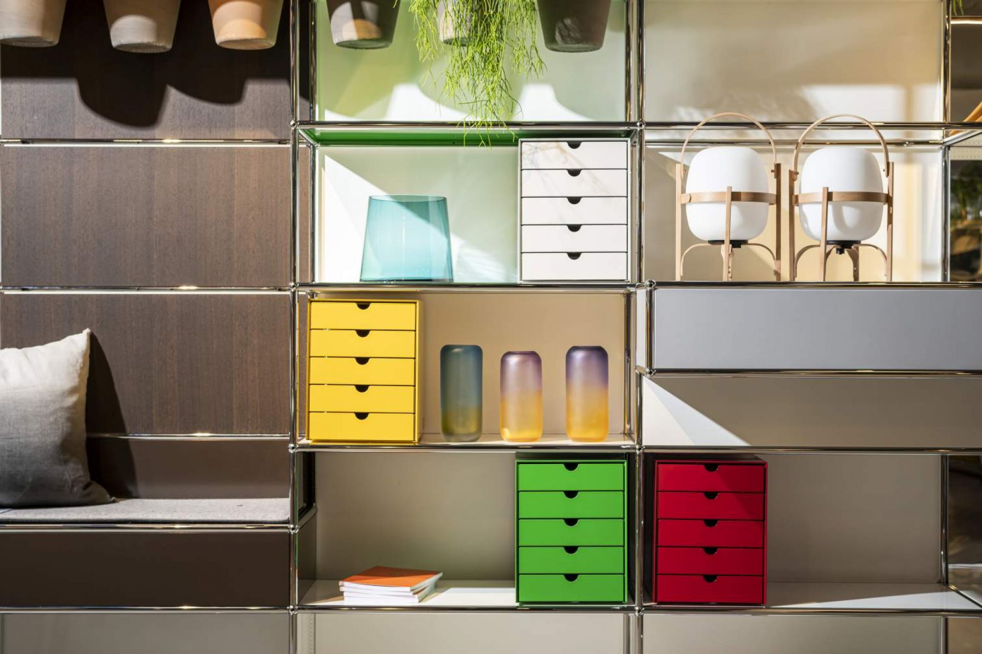 USM Haller Inos box set C4 with 5 closed trays Home Office