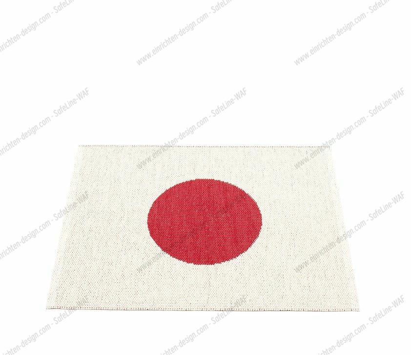 Vera Small One Plastic carpet 70x90 cm Pappelina Red