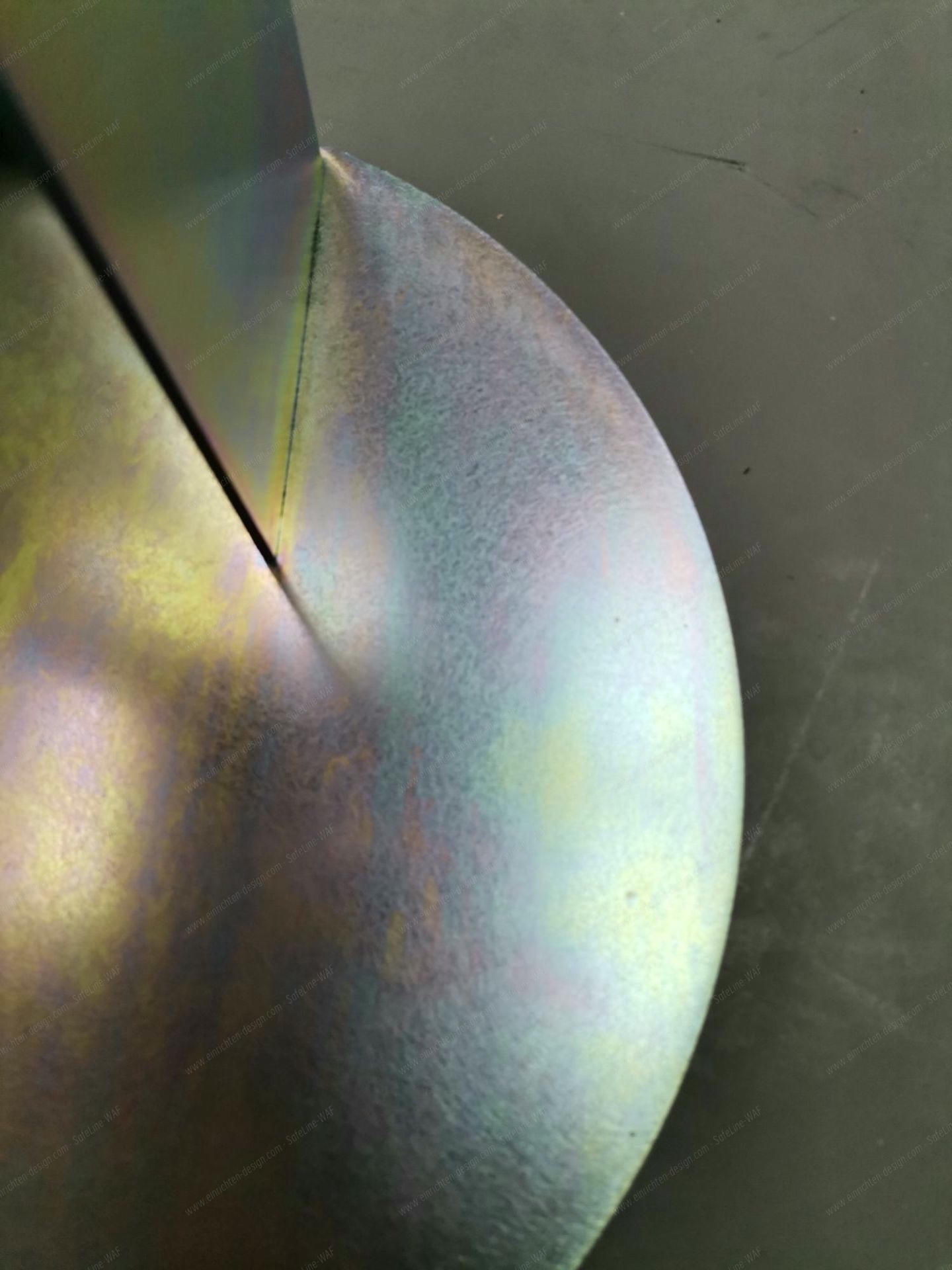 Meta Side Table CHROME YELLOW Side table New Tendency IMPERFECT ITEMS