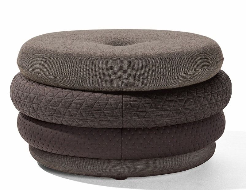 Fat Tom Pouf Lounge - Stool without legs Richard Lampert Brown